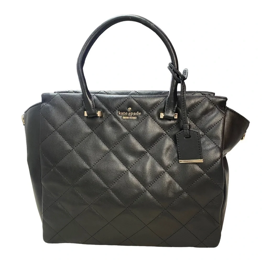𝅺KATE Spade Emerson Place Hayden Black Satchel Bag